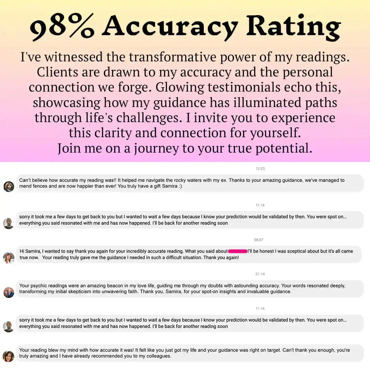 $1 Psychic Reading by Samira thumbnail-image-7